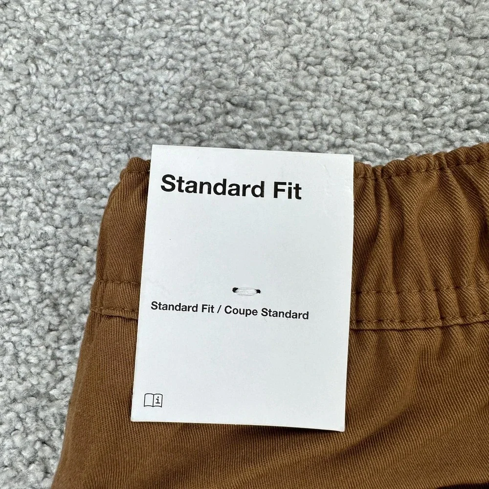 Jordan Cargo Pants Mens Medium Brown Stretch Drawcord Hem Utility FB7305-281